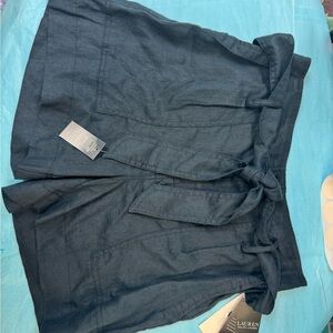 Lauren Ralph Lauren Dark Blue Belted shorts